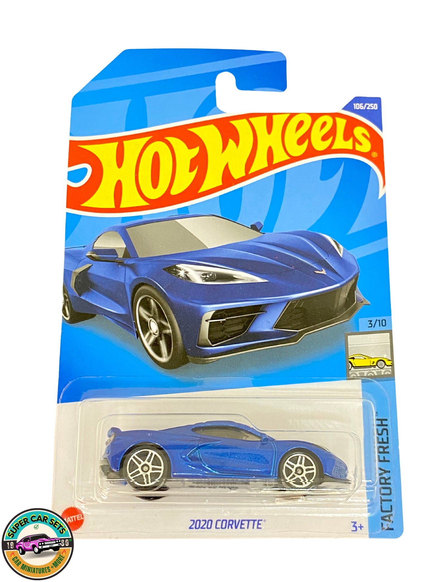 Hot Wheels – Fabrikfrisch – (3/10) (106/250) – 2020 Corvette (blaue Farbe)