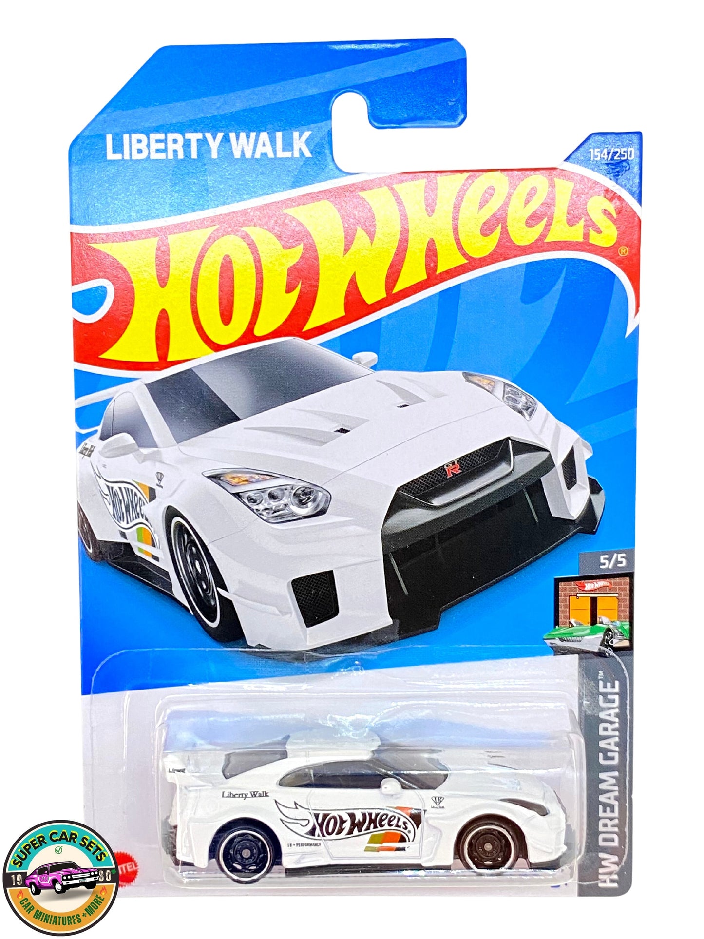 Hot Wheels – HW Dream Garage – (5/5) (154/250) – Lb-Silhouette Works GT Nissan 35GT-RR Ver.2 (weiße Farbe)