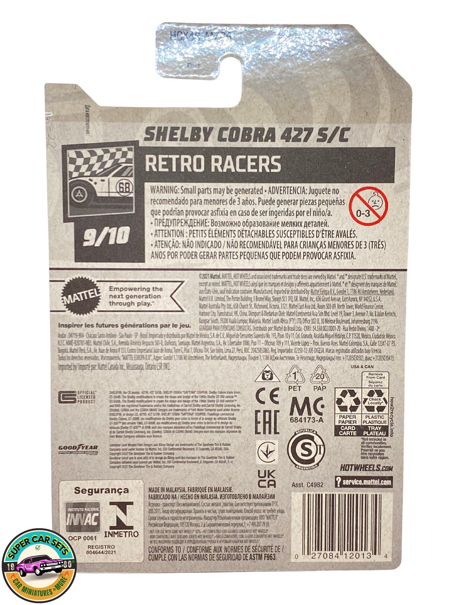 Hot Wheels - Retro Racers - (9/10) (152/250) - Shelby Cobra 427 S/C