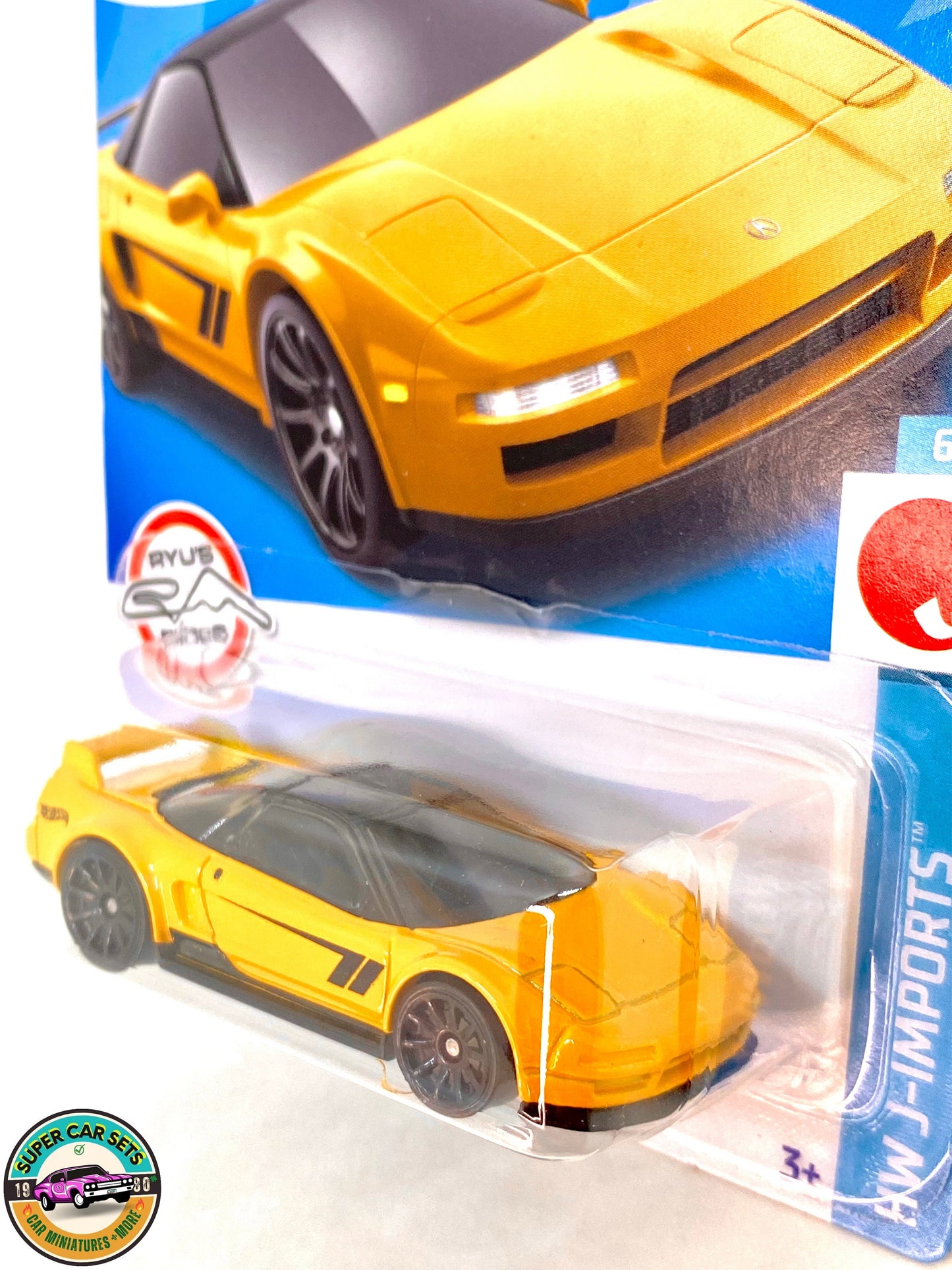 HW J-Imports - (6/10) (144/250) - '90 Acura NSX (couleur jaune) - Hot Wheels