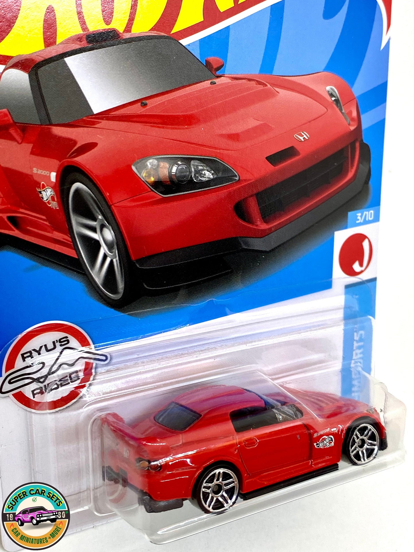 HW J-Imports - (3/10) (118/250) - Honda S2000 (couleur rouge) - Hot Wheels