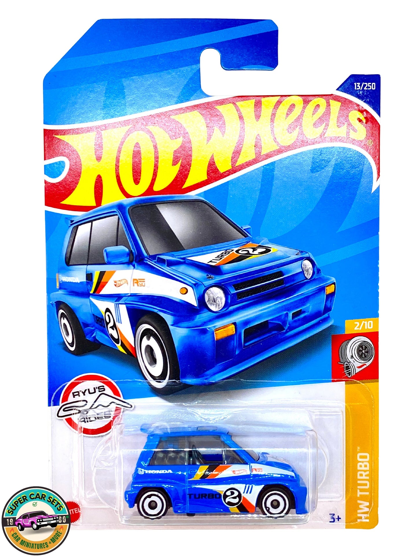 HW Turbo – (2/10) (13/250) – '85 Honda City Turbo II (blaue Farbe) – Hot Wheels