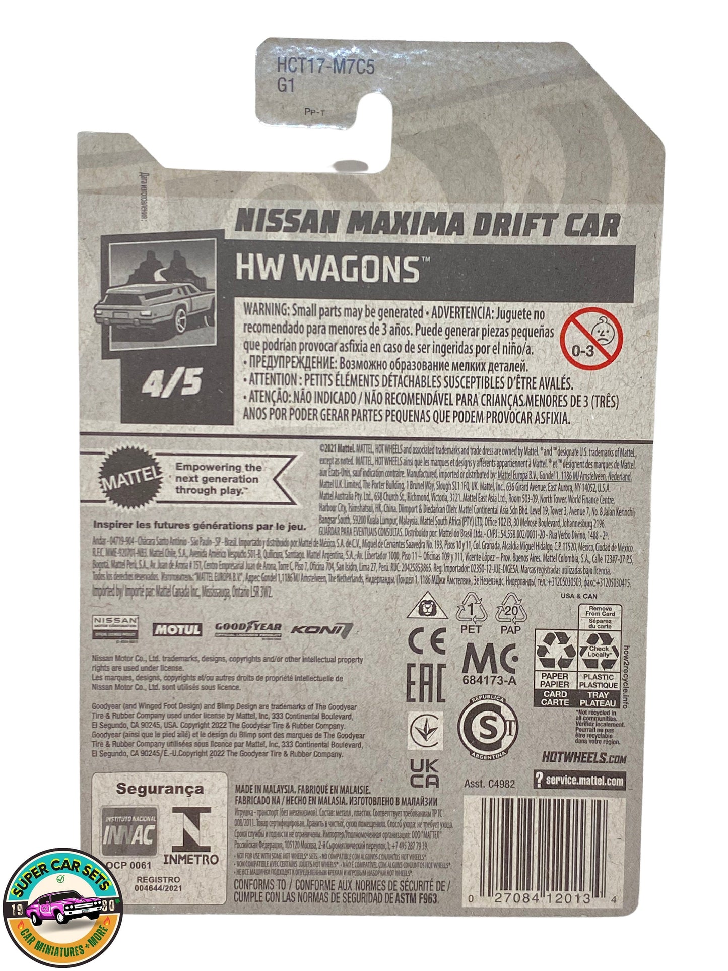 HW Wagons – (4/5) (214/250) – Nissan Maxima Drift Car – Hot Wheels