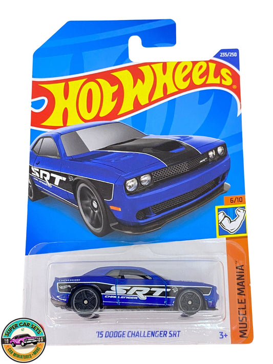 Muscle Mania - (6/10) (235/250) - '15 Dodge Challenger SRT (couleur bleue) Hot Wheels