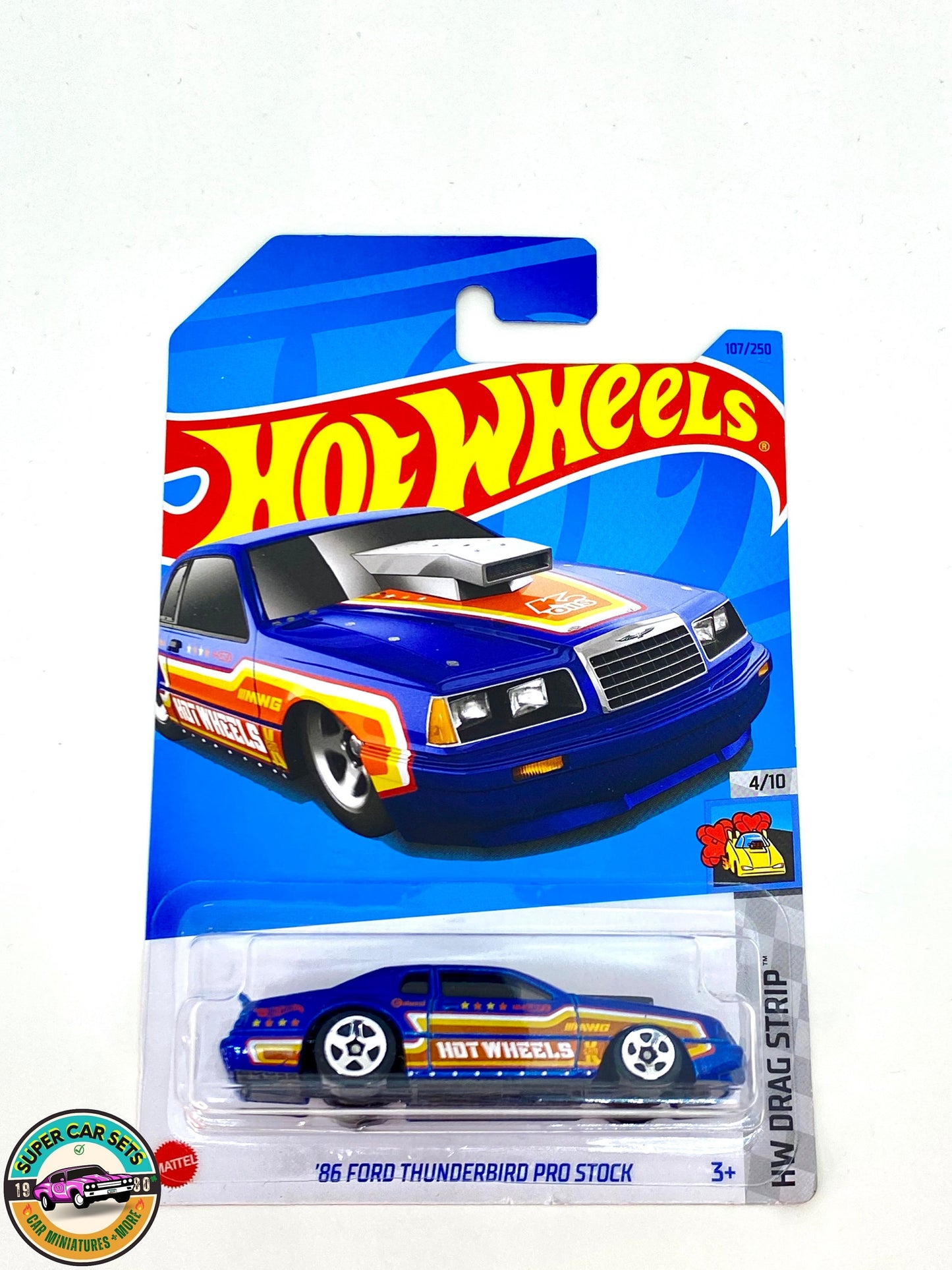 86 Ford Thunderbird Pro Stock - Hot Wheels - Bande de traînée HW - 2023 (4/10)