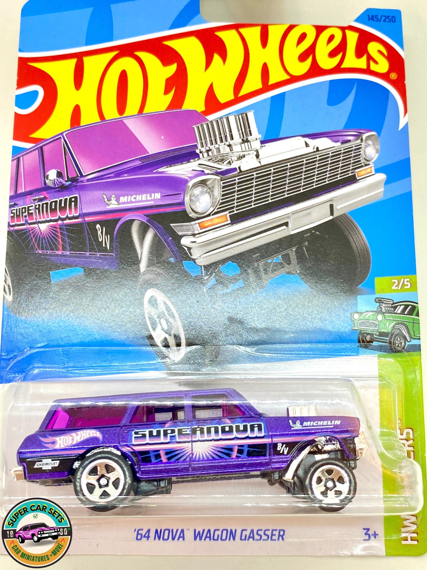 64 Nova Wagon Gasser - Hot Wheels - HW Gassers - 2023 (2/5)