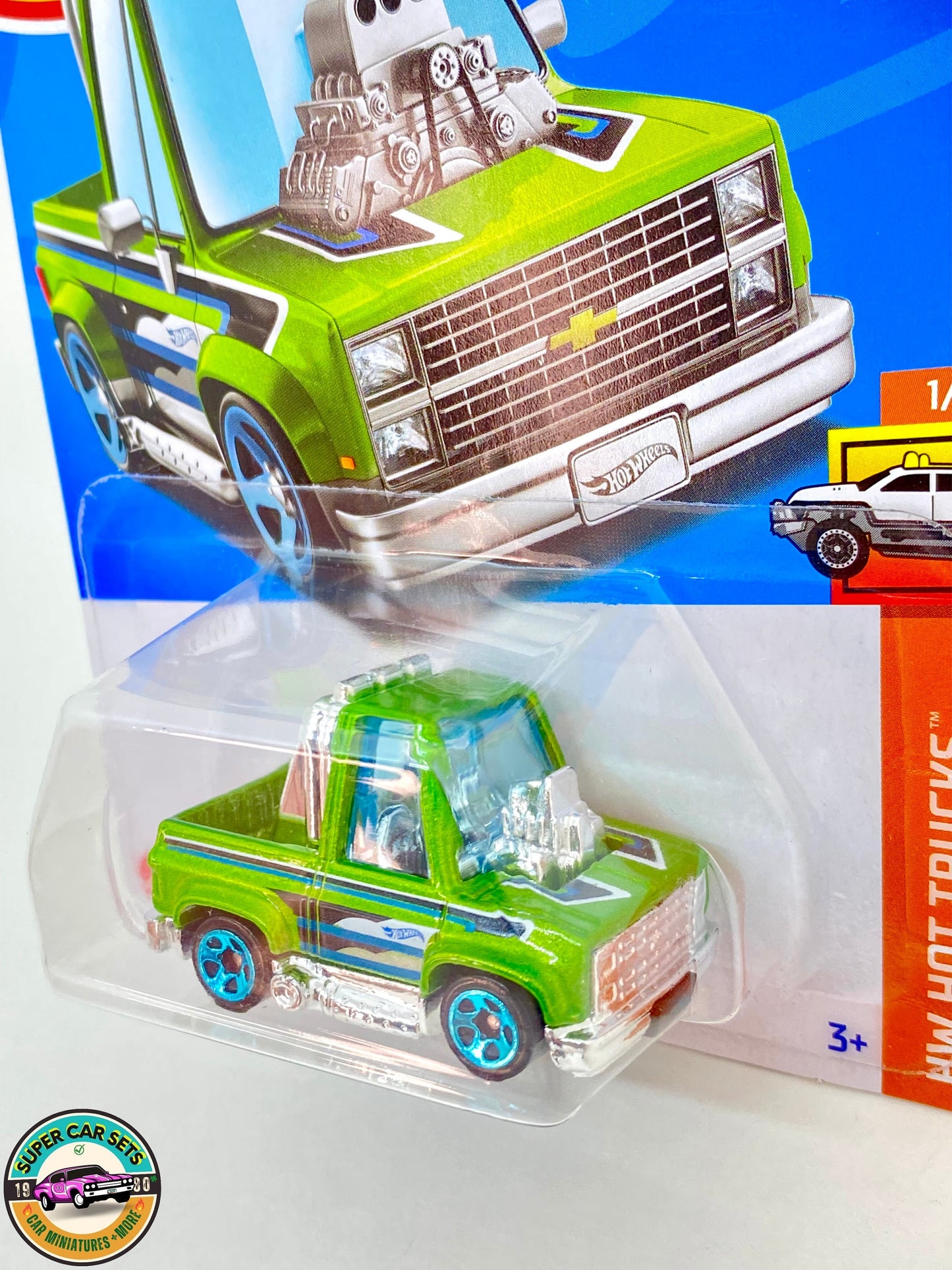 Toon’d ’83 Chevy Silverado (green colour) - Hot Wheels HW Hot Trucks 2023 (1/10)