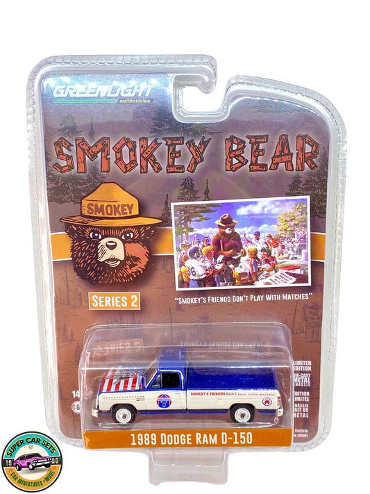 Smokey Bear Serie 2 - Dodge RAM D-150 1989 fabriqué par Greenlight