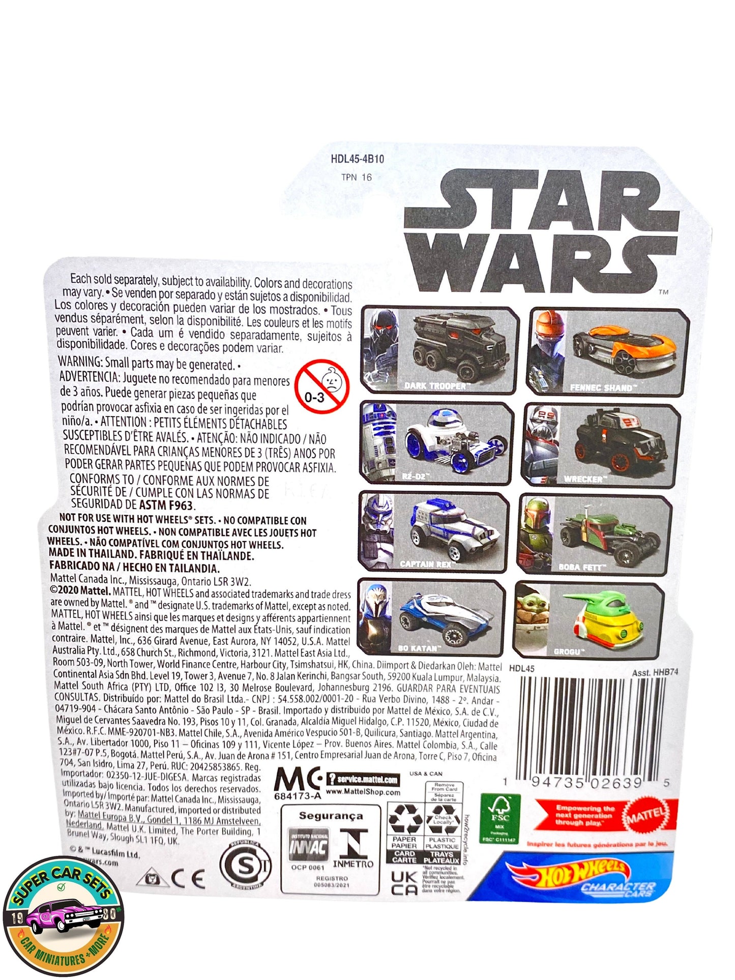 Star Wars - Dark Trooper - Hot Wheels Character Cars