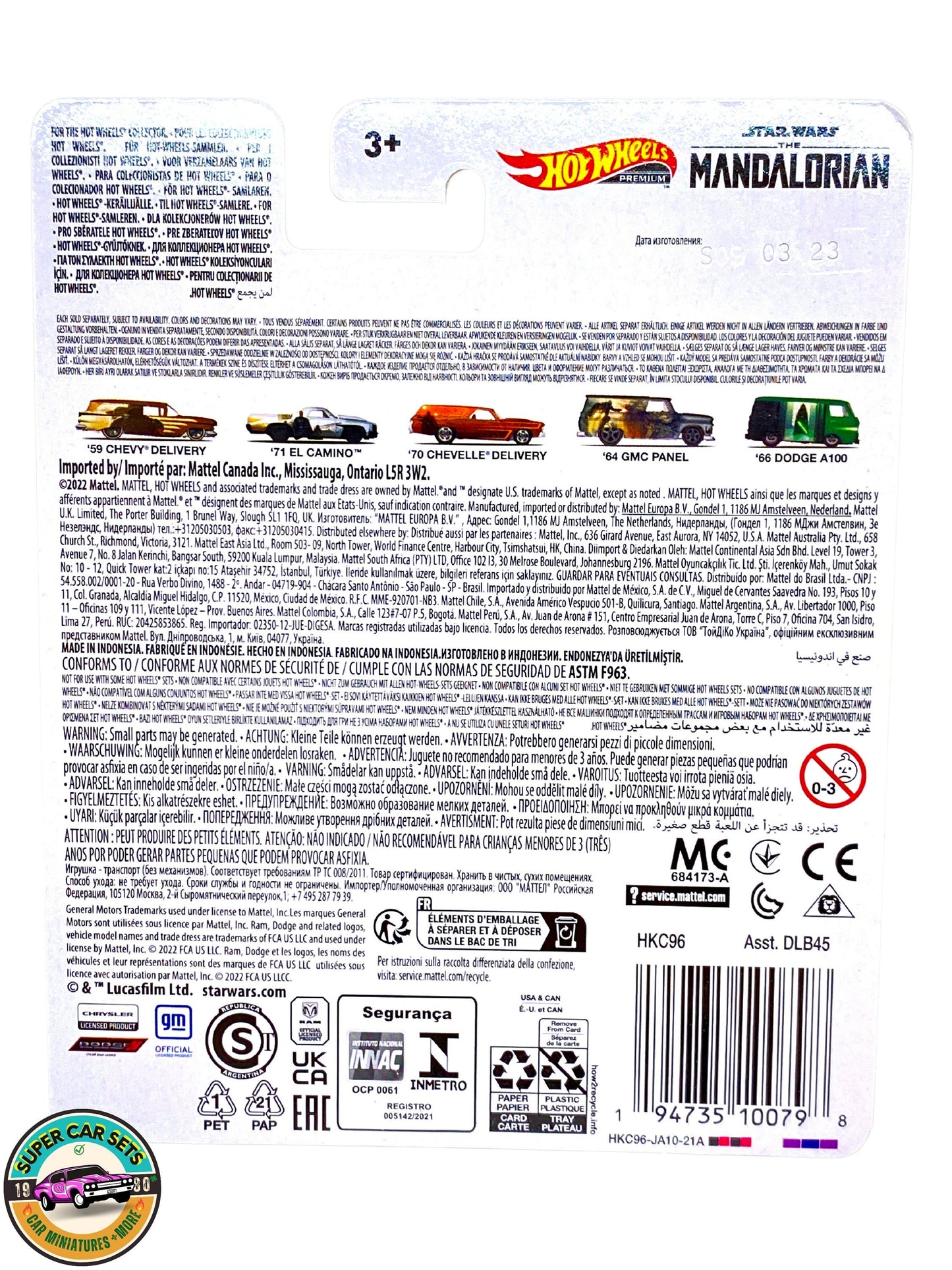 Hot Wheels Premium - Star Wars Mandalorian - (1/5) - Livraison Chevrolet '59