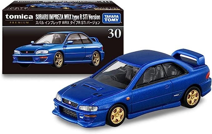 Tomica Premium (#30) Subaru Impreza WRX Type R STi Version (échelle 1:61)