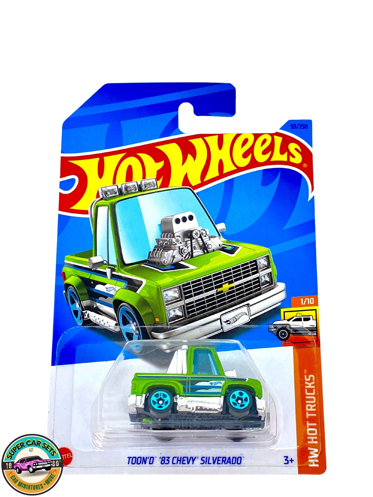 Toon’d ’83 Chevy Silverado (green colour) - Hot Wheels HW Hot Trucks 2023 (1/10)