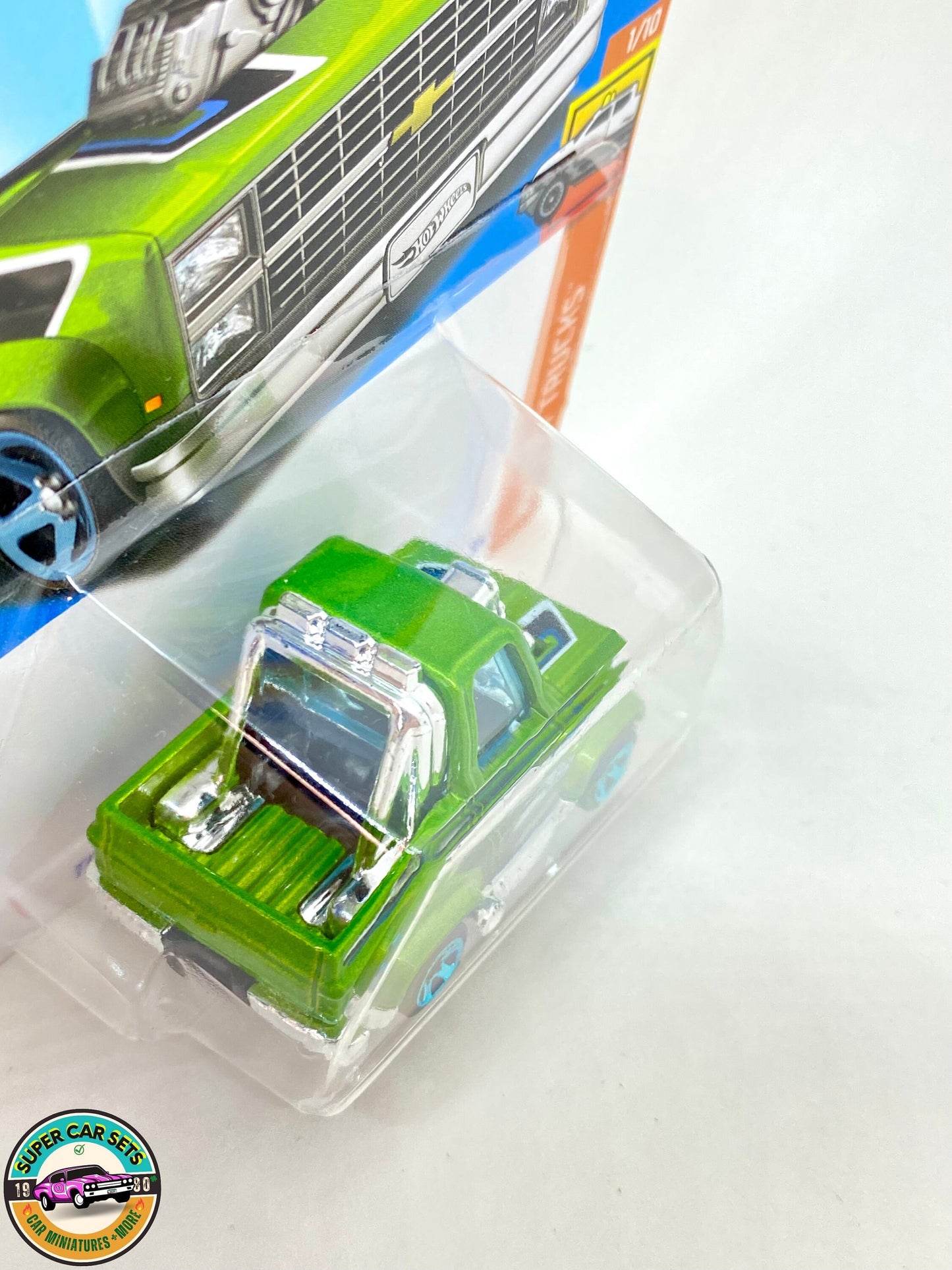 Toon’d ’83 Chevy Silverado (green colour) - Hot Wheels HW Hot Trucks 2023 (1/10)