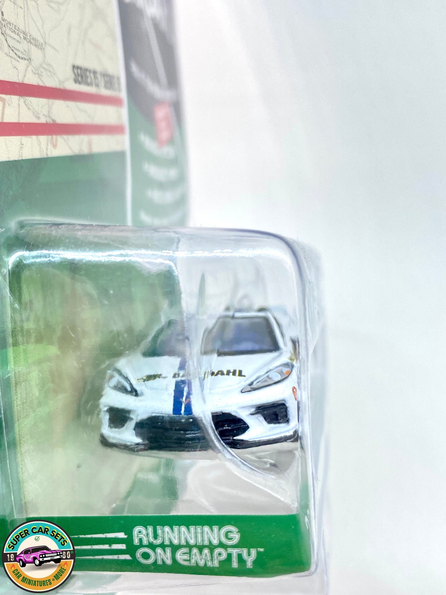 Bardahl 2022 Chevrolet Corvette C8 Stingray Coupe (white colour) - Running on Empty Serie 15 - made by Greenlight Collectibles